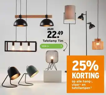 GAMMA Tafellamp Tim aanbieding