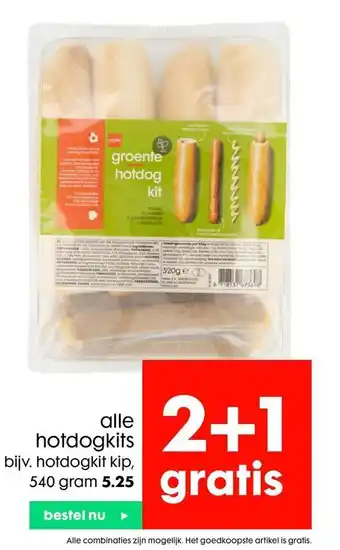 HEMA alle hotdogkits aanbieding