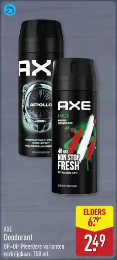 ALDI AXE Deodorant aanbieding