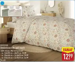 ALDI Dekbedover trek soft touch aanbieding