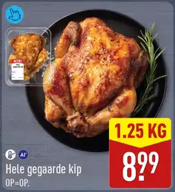 ALDI Hele gegaarde kip aanbieding