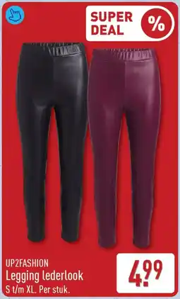 ALDI Legging lederlook aanbieding