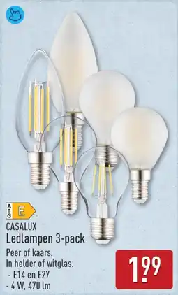 ALDI CASALUX Ledlampen 3-pack aanbieding