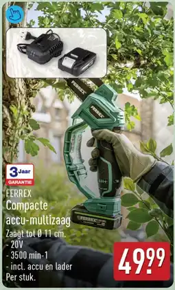 ALDI FERREX Compacte accu-multizaag aanbieding