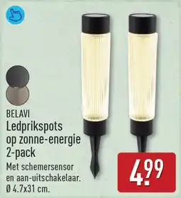 ALDI BELAVI Ledprikspots op zonne-energie aanbieding