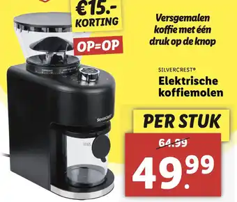 Lidl SILVERCRESTO Elektrische koffiemolen aanbieding