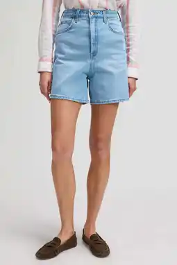 Wehkamp Lee denim highwaist short light blue denim aanbieding