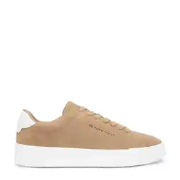 Wehkamp Tommy Hilfiger suède sneakers beige aanbieding