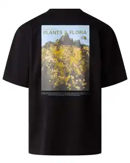 Wehkamp The North Face T-shirt Plant & Flora zwart aanbieding