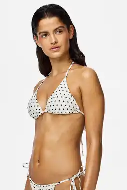 Wehkamp PIECES voorgevormde triangel bikinitop PCBAOMI wit aanbieding