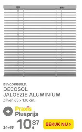 Praxis DECOSOL JALOEZIE ALUMINIUM aanbieding