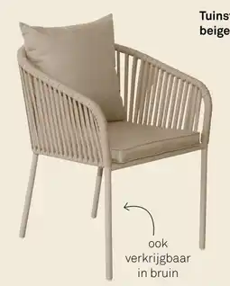 Karwei Tuinstoel Bowie Beige aanbieding
