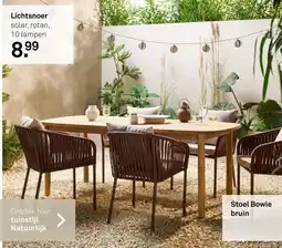 Karwei Lichtsnoer solar, rotan aanbieding