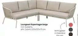 Karwei Loungeset Kopenhagen Beige aanbieding