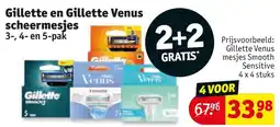 Kruidvat Gillette en Gillette Venus scheermesjes aanbieding