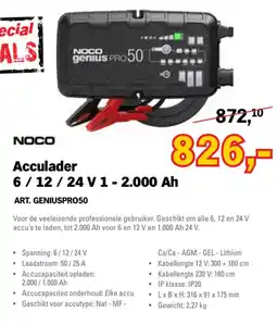 Toolspecial Noco genius PRO 50 aanbieding
