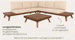 Karwei Loungeset Bordeaux aanbieding