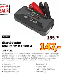 Toolspecial projecta startbooster lithium 12 v 1.200 a aanbieding