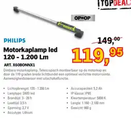 Toolspecial Philips Motorkaplamp led 120 - 1.200 Lm aanbieding