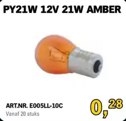 Toolspecial PY21W 12V 21W AMBER aanbieding