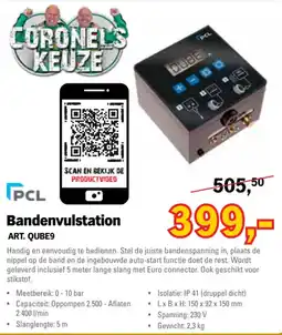 Toolspecial PCL Bandenvulstation ART. QUBE9 aanbieding