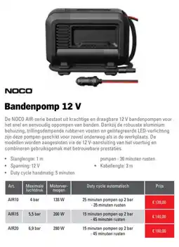 Toolspecial Noco Bandenpomp 12 V aanbieding