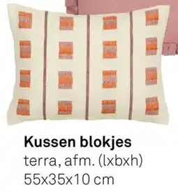 Karwei Kussen Blokjes aanbieding