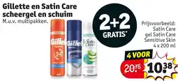 Kruidvat Gillette en Satin Care Scheergel en Schuim aanbieding