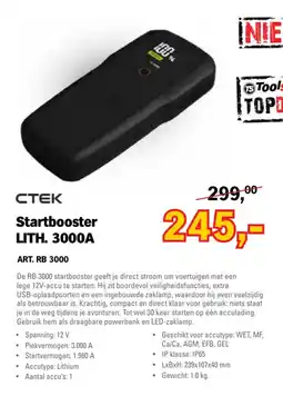 Toolspecial Ctek startbooster lith. 3000a aanbieding