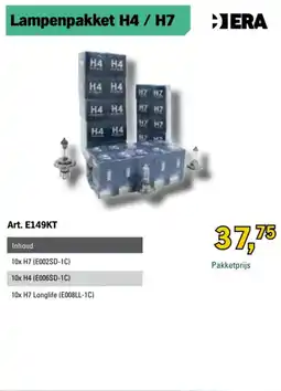 Toolspecial ERA Lampenpakket H4 / H7 aanbieding