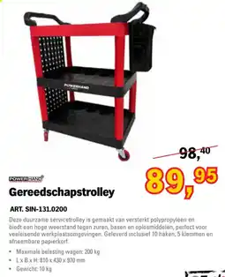 Toolspecial Powerhand gereedschapstrolley aanbieding