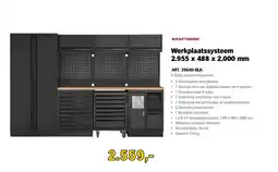 Toolspecial Kraftwerk Werkplaatssysteem 2.955 x 488 x 2.000 mm aanbieding