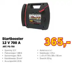Toolspecial Power Start Startbooster 12 V 700 A aanbieding