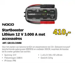 Toolspecial Noco Startbooster Lithium 12 V 3.000 A met accessoires aanbieding