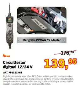 Toolspecial Power Probe Circuittester digitaal 12/24 V aanbieding