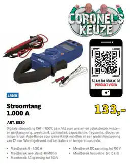 Toolspecial Laser stroomtang 1.000 A aanbieding