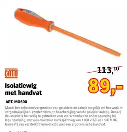 Toolspecial CATU isolatiewig met handvat aanbieding