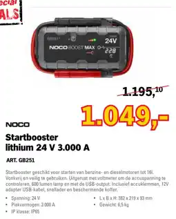 Toolspecial Noco startbooster lithium 24 V 3.000 A aanbieding
