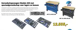 Toolspecial Gereedschapswagen Modulo 260 met speciaalgereedschap voor lagers en bussen aanbieding