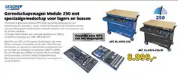 Toolspecial Gedore Gereedschapswagen Modulo 250 met speciaalgereedschap voor lagers en bussen aanbieding
