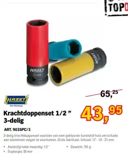 Toolspecial Hazet krachtdoppenset 1/2" aanbieding