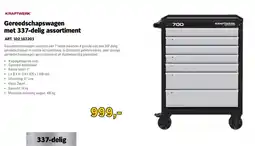 Toolspecial Kraftwerk Gereedschapswagen met 337-delig Assortiment aanbieding