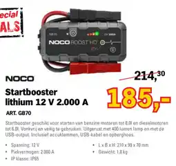 Toolspecial Noco startbooster lithium 12 v 2.000 a aanbieding