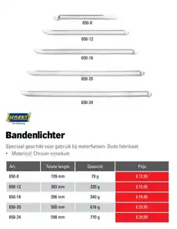 Toolspecial hazet bandenlichter aanbieding