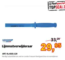 Toolspecial Gedore Lijmrestverwijderaar aanbieding