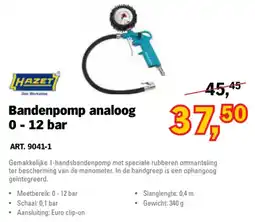 Toolspecial Hazet Bandenpomp analog 0 - 12 bar aanbieding