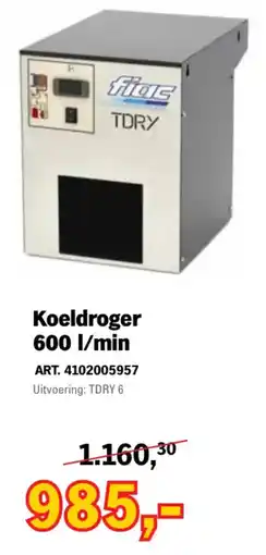 Toolspecial fioc koeldroger 600 l/min aanbieding