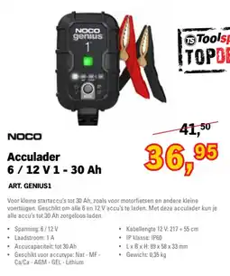 Toolspecial Noco Acculader 6 / 12 V 1 - 30 Ah aanbieding