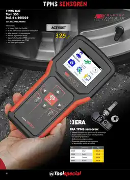 Toolspecial TPMS Tool Tech 350 incl/ 4 x 565039 aanbieding