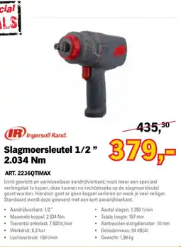 Toolspecial Ingersoll Rand Slagmoersleutel 1/2 " 2.034 Nm aanbieding